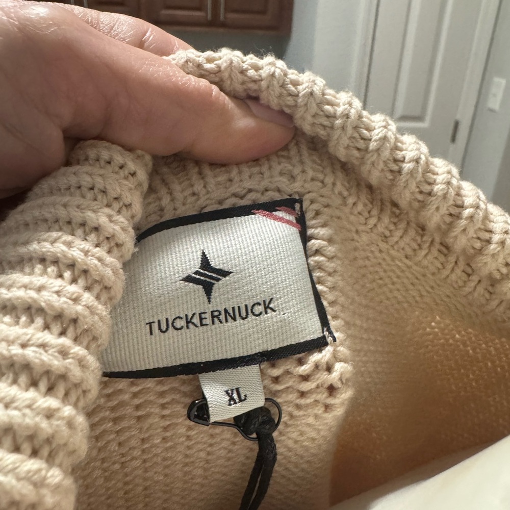 Tuckernuck Sandstone Brenna Polo Sweater - Picture 9 of 11